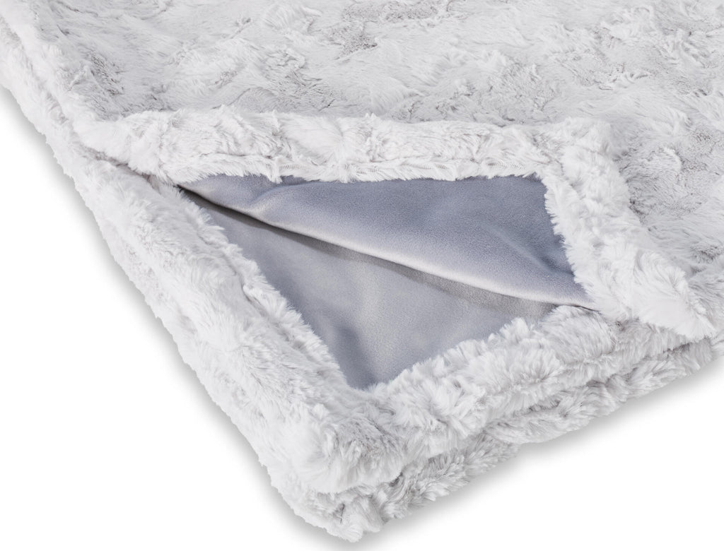 Hundedecke aus Webpelz in Light Grey, hellgrau, Cozy Webpelzdecke