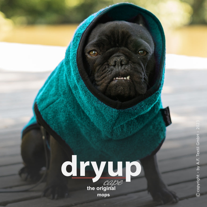 Hundebademantel für Mops