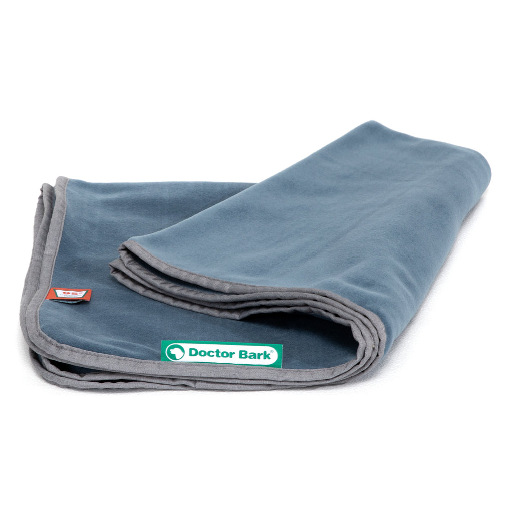 Fleece Kuscheldecke - Blaugrau - Doctor Bark