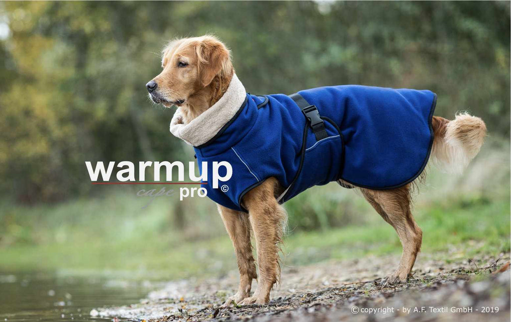 Hundemantel - WARMUP© CAPE PRO - Dark Blue