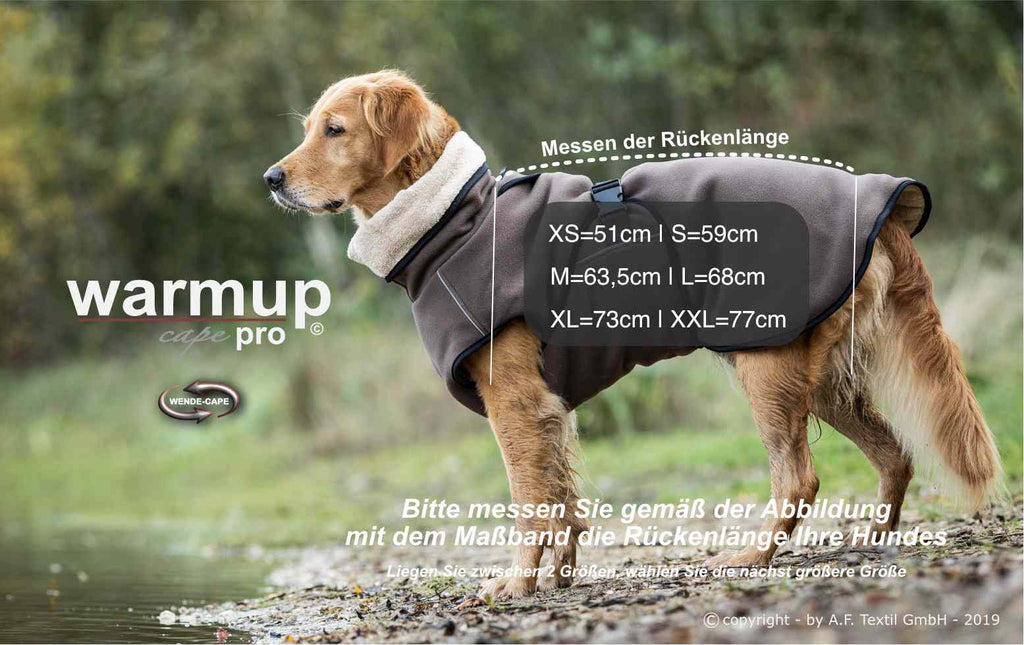 Hundemantel - WARMUP© CAPE PRO - Mocca