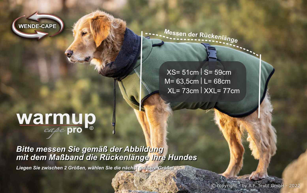 Hundemantel - WARMUP CAPE PRO