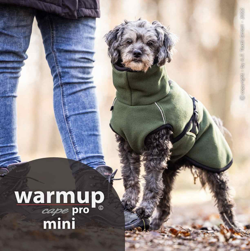 Hundemantel - WARMUP© CAPE PRO MINI - Pine Green