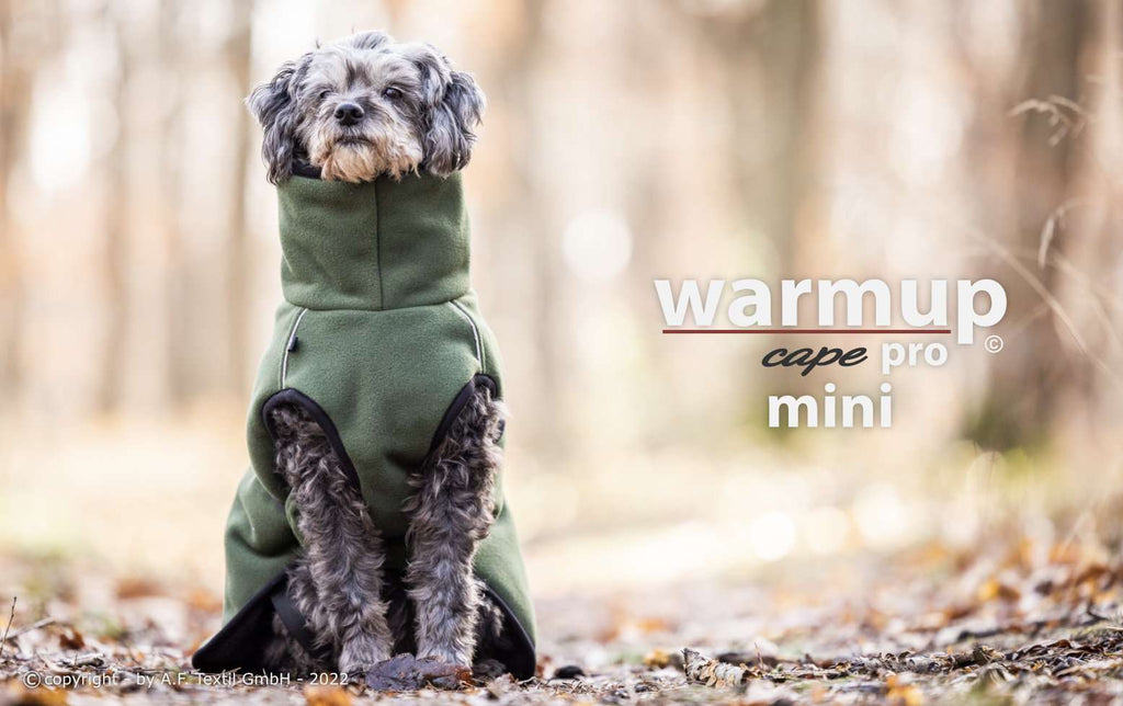 Hundemantel - WARMUP© CAPE PRO MINI - Pine Green